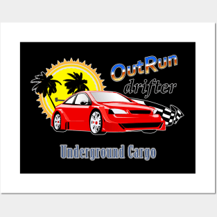 Outrun Drifter Underground Cargo Posters and Art